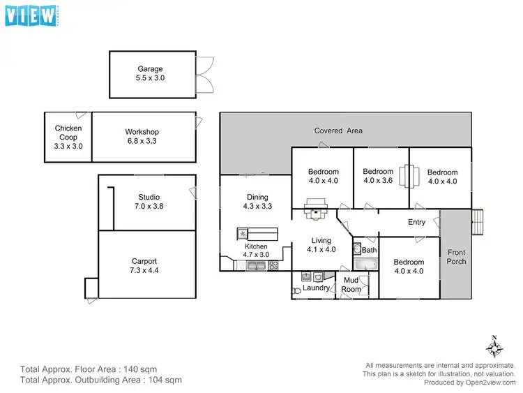 Floorplan of Homely house listing, 3510 Channel Highway, Woodbridge TAS 7162