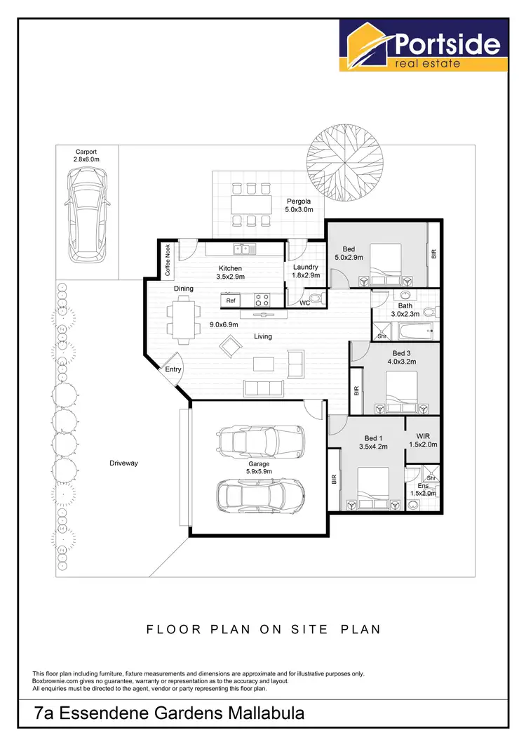 Floorplan of Homely house listing, 7A Essendene Gardens, Mallabula NSW 2319