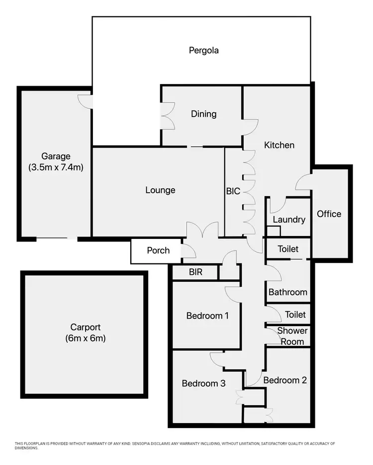 Floorplan of Homely house listing, 42 CRAIG AVENUE, Warracknabeal VIC 3393