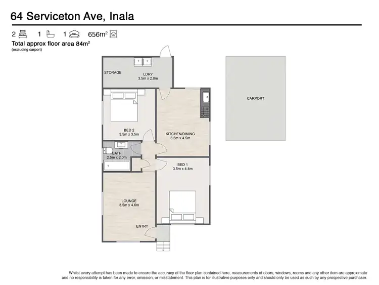 Floorplan of Homely house listing, 64 Serviceton Ave, Inala QLD 4077
