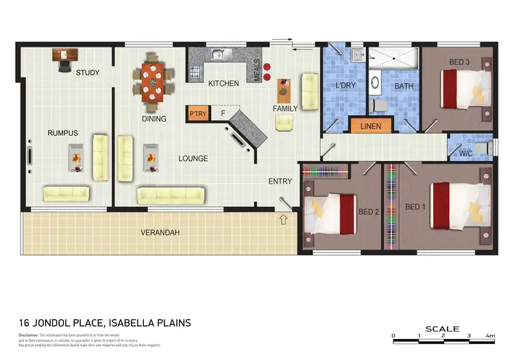 Floorplan of Homely townhouse listing, 16 Jondol Place, Isabella Plains ACT 2905