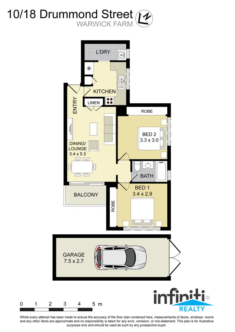 Floorplan of Homely apartment listing, 10/18 Drummond Street, Warwick Farm NSW 2170