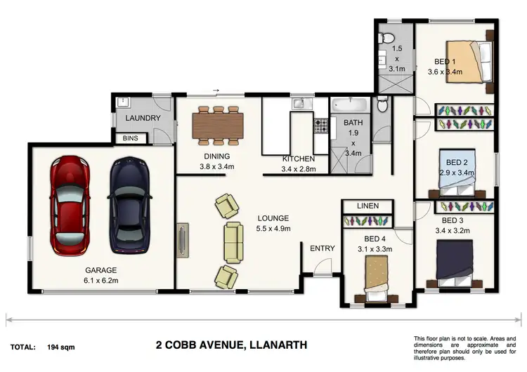 Floorplan of Homely house listing, 2 Cobb Avenue, Llanarth NSW 2795