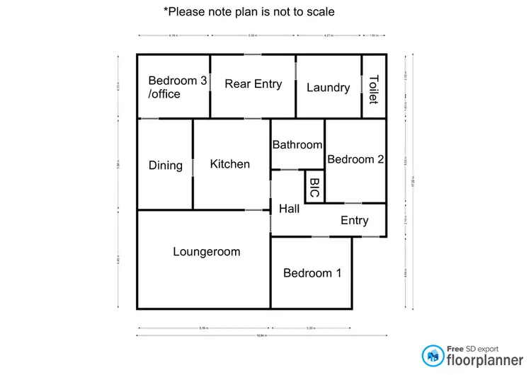 Floorplan of Homely house listing, 150 Lloyd Street, Dimboola VIC 3414