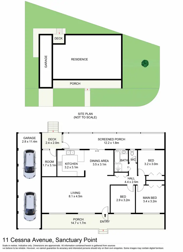 Floorplan of Homely house listing, 11 Cessna Avenue, Sanctuary Point NSW 2540