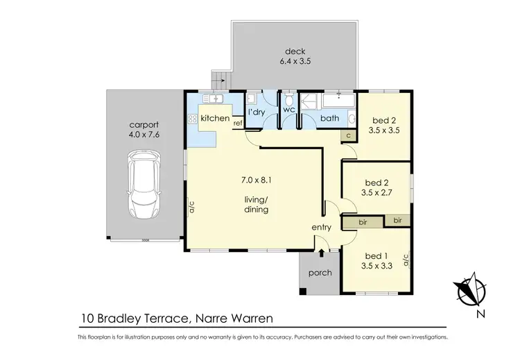 Floorplan of Homely house listing, 10 Bradley Terrace, Narre Warren VIC 3805
