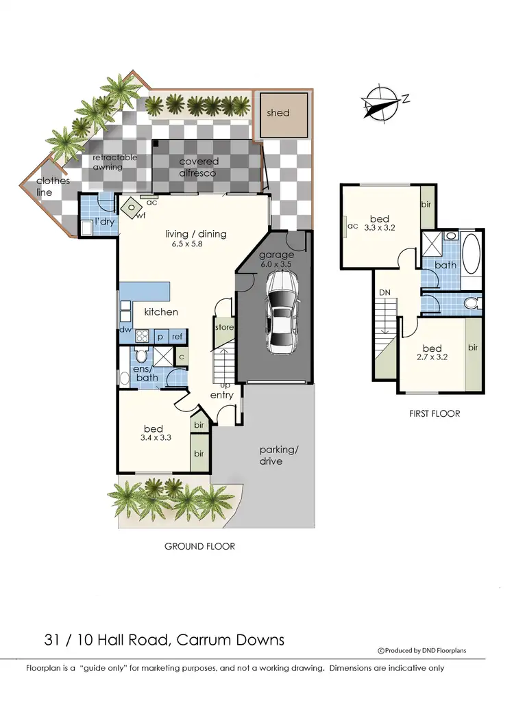 Floorplan of Homely townhouse listing, 31/10 Hall Road, Carrum Downs VIC 3201