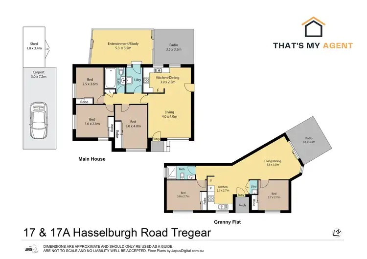 Floorplan of Homely house listing, 17 & 17a Hasselburgh Road, Tregear NSW 2770