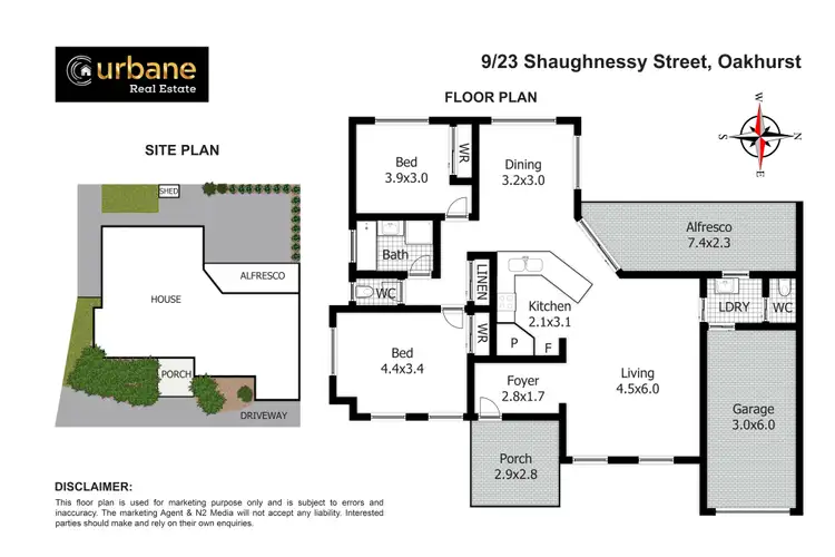 Floorplan of Homely villa listing, 9/23 Shaughnessy Street, Oakhurst NSW 2761