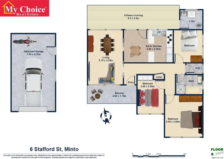 Floorplan of Homely house listing, 6 Stafford Street, Minto NSW 2566