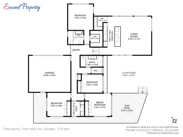 Floorplan of Homely house listing, 21 Cherrington Drive, Tranmere TAS 7018