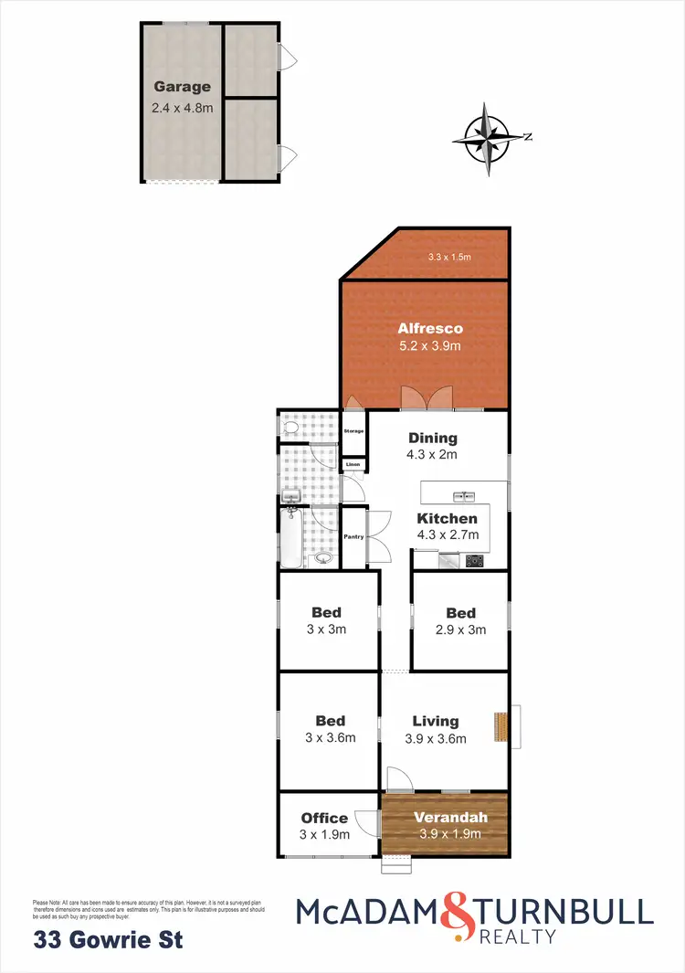 Floorplan of Homely house listing, 33 Gowrie Street, Toowoomba City QLD 4350