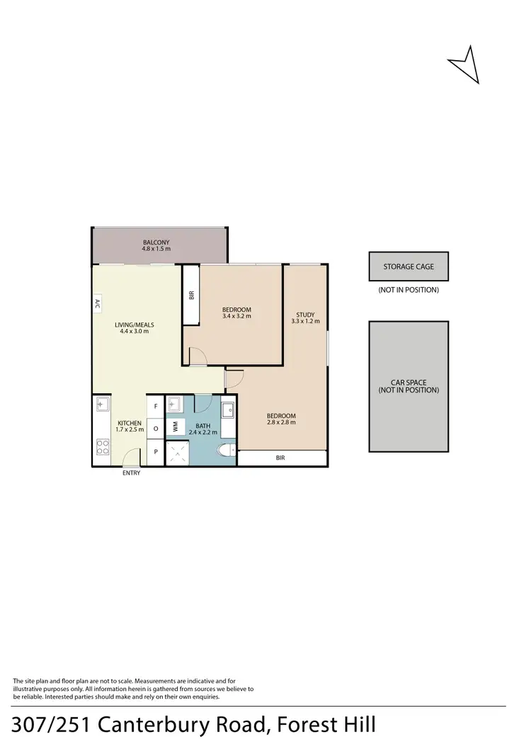 Floorplan of Homely apartment listing, 307/251 Canterbury Road, Forest Hill VIC 3131