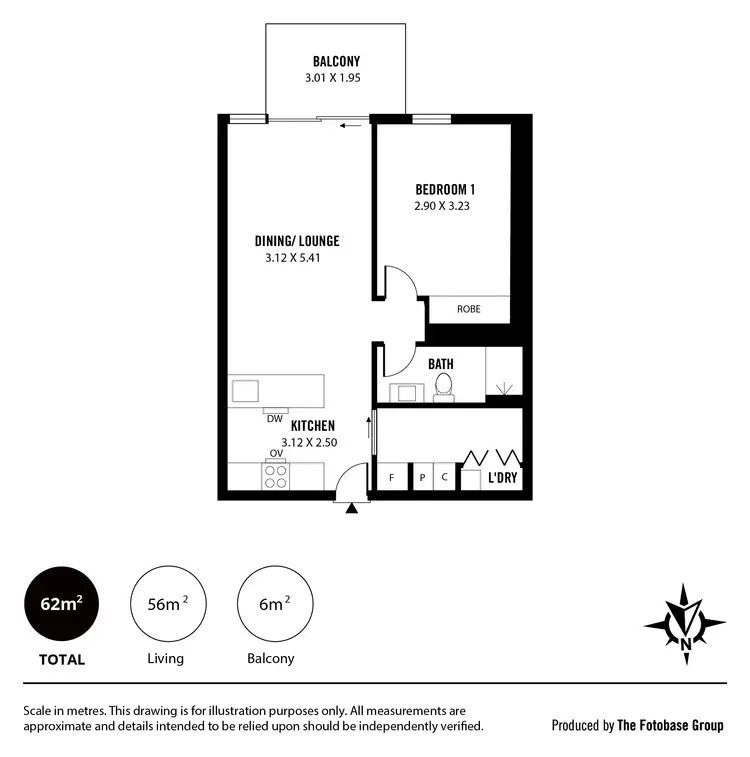 Floorplan of Homely apartment listing, 1507/29 Angas Street, Adelaide SA 5000