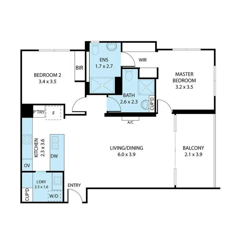 Floorplan of Homely unit listing, 7201/31 Bourton Road, Merrimac QLD 4226