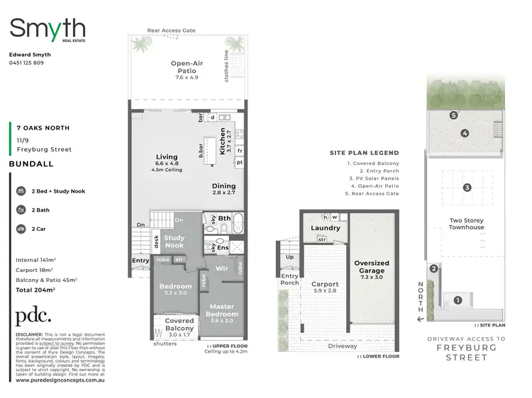 Floorplan of Homely townhouse listing, 11/9 Freyburg Street, Bundall QLD 4217