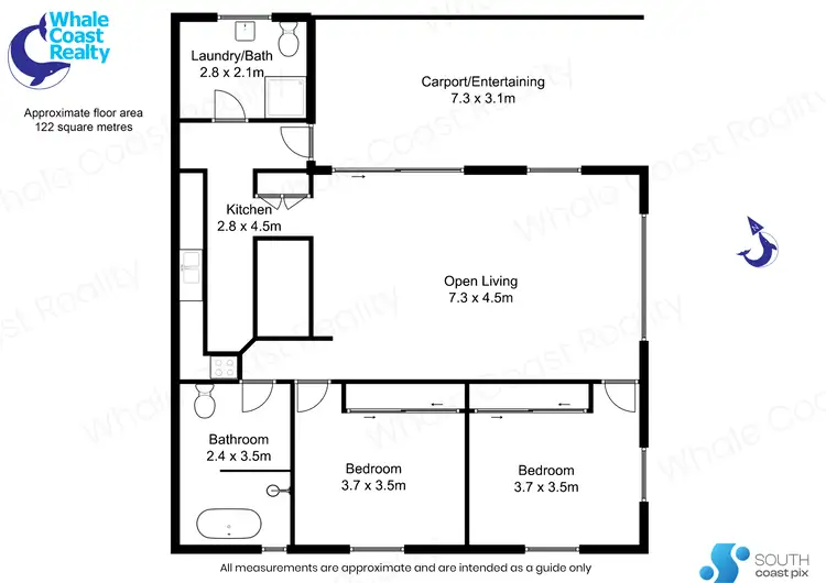 Floorplan of Homely semi-detached listing, 53B Tatiara Street, Dalmeny NSW 2546