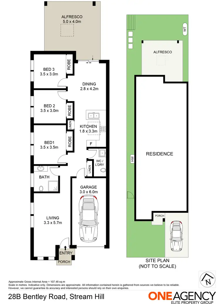 Floorplan of Homely semi-detached listing, 28B Bentley Road, Stream Hill NSW 2526