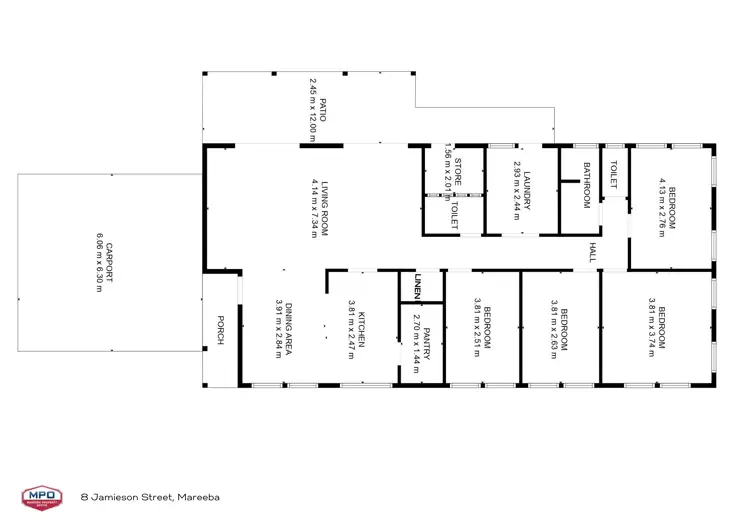 Floorplan of Homely house listing, 8 Jamieson Street, Mareeba QLD 4880