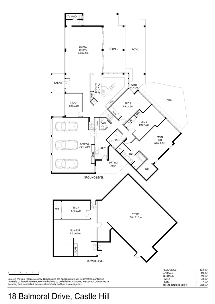 Floorplan of Homely house listing, 18 Balmoral Drive, Castle Hill QLD 4810