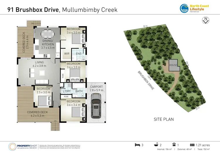 Floorplan of Homely rural property listing, 91 Brushbox Drive, Mullumbimby NSW 2482