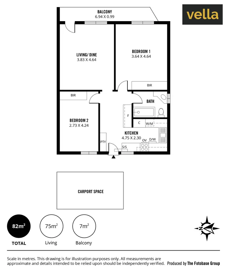 Floorplan of Homely apartment listing, 3/2 Davis Street (The Laurels), Norwood SA 5067
