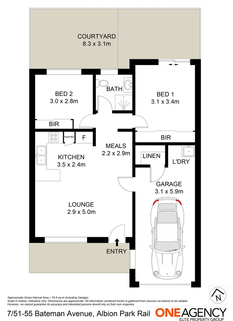 Floorplan of Homely villa listing, 7/51-55 Bateman Avenue, Albion Park Rail NSW 2527