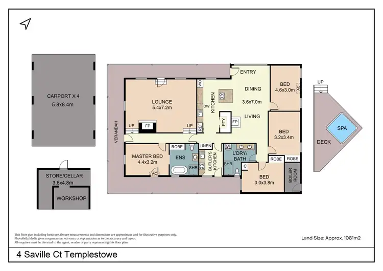 Floorplan of Homely house listing, 4 Saville Court, Templestowe VIC 3106