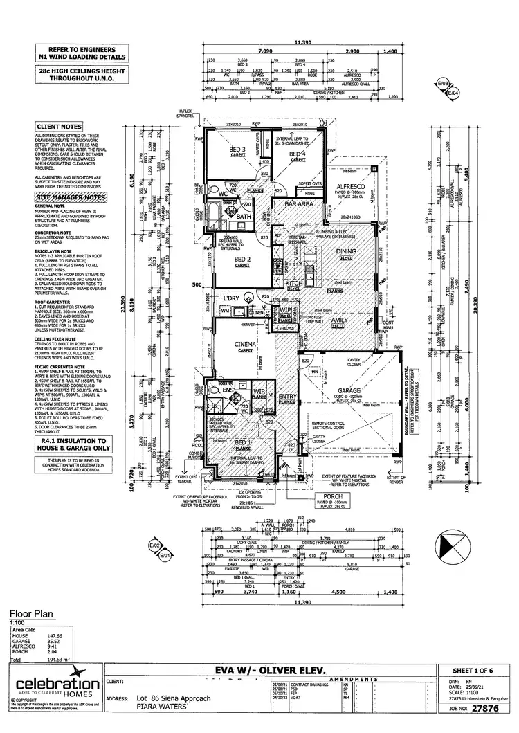 Floorplan of Homely house listing, 16 Siena Approach, Piara Waters WA 6112