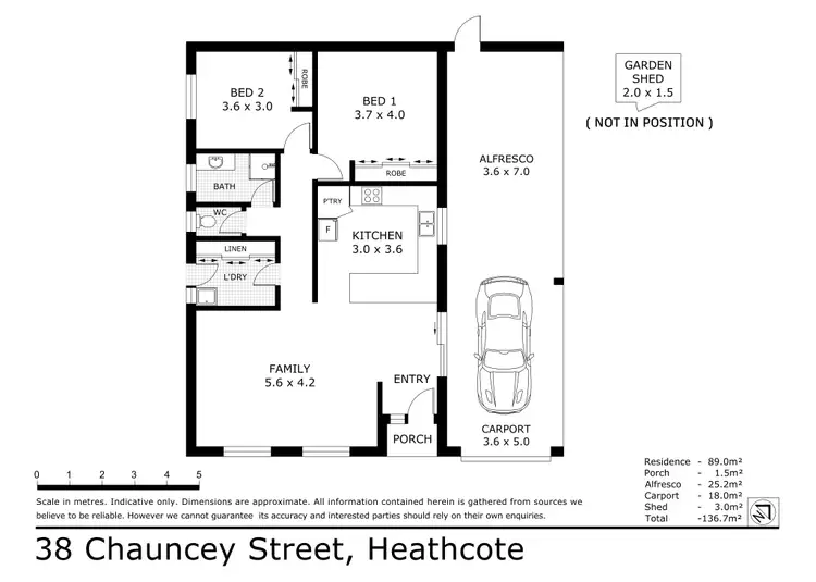 Floorplan of Homely townhouse listing, 38A Chauncey Street, Heathcote VIC 3523