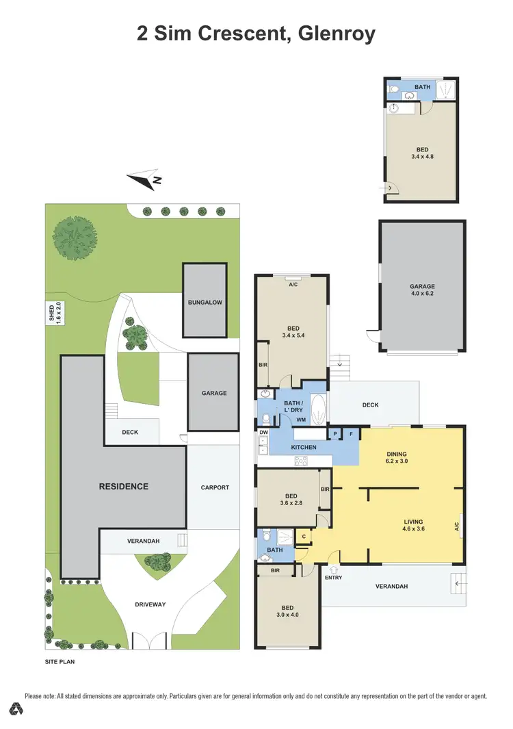 Floorplan of Homely house listing, 2 Sim Crescent, Glenroy VIC 3046