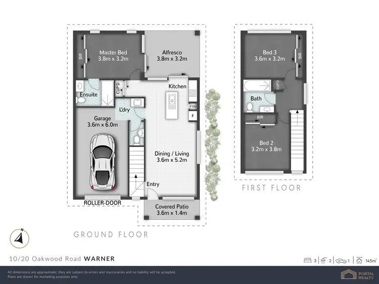 Floorplan of Homely townhouse listing, 10/20 OAKWOOD ROAD, Warner QLD 4500