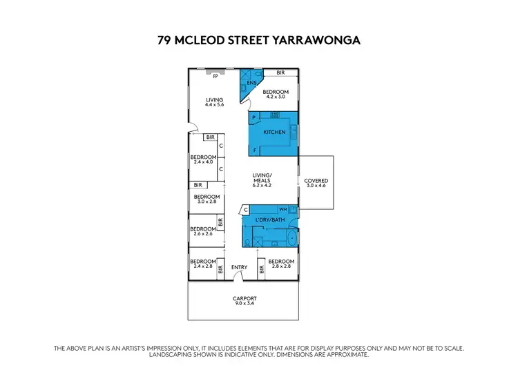 Floorplan of Homely house listing, 79 McLeod Street, Yarrawonga VIC 3730
