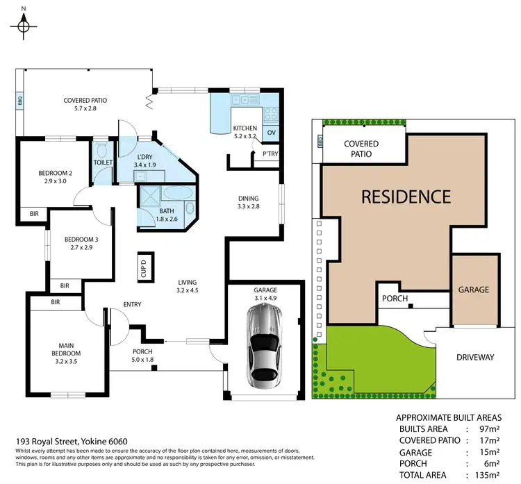 Floorplan of Homely house listing, 193 Royal Street, Yokine WA 6060