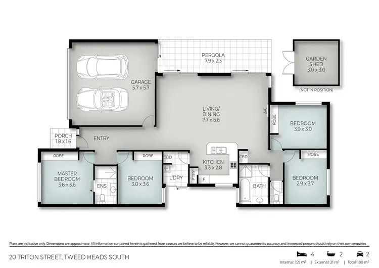 Floorplan of Homely house listing, 20 Triton Street, Tweed Heads South NSW 2486