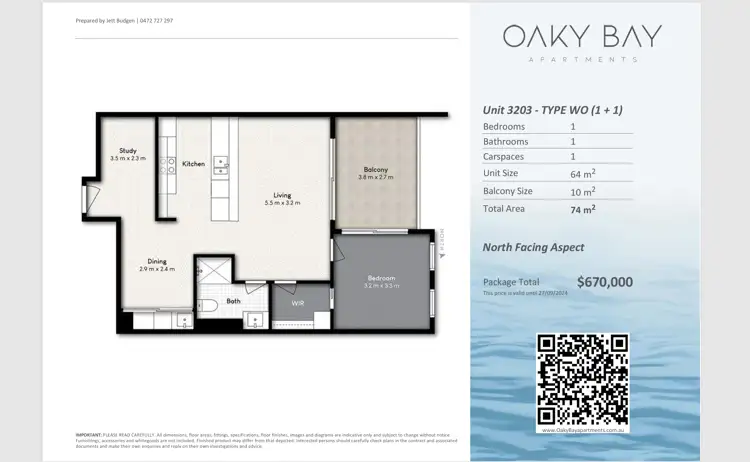 Floorplan of Homely unit listing, 3203/4 Oaky Creek Drive, Coomera QLD 4209