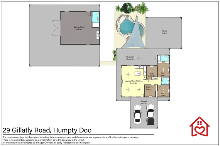 Floorplan of Homely house listing, 29 Gillatly Road, Humpty Doo NT 836