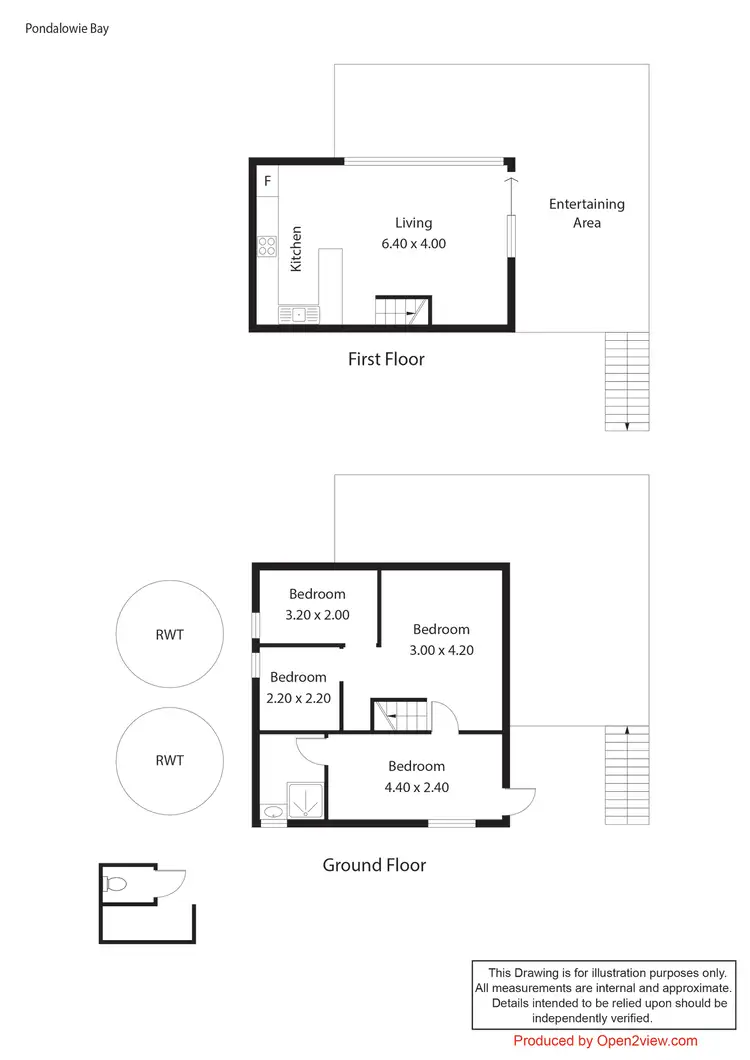 Floorplan of Homely house listing, 13 PONDALOWIE BAY ROAD, Inneston SA 5577