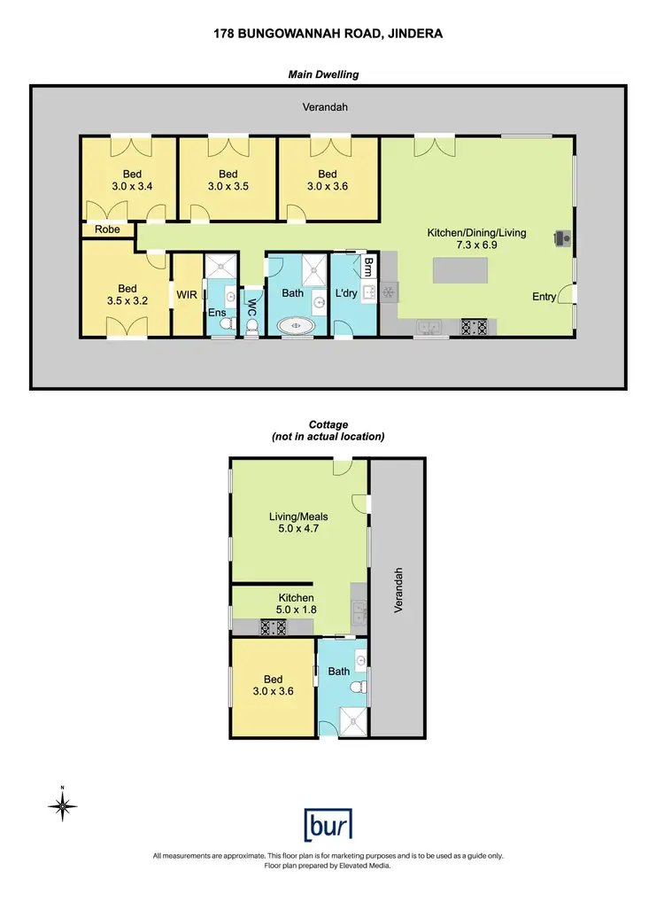Floorplan of Homely rural property listing, 187 Bungowannah Road, Jindera NSW 2642