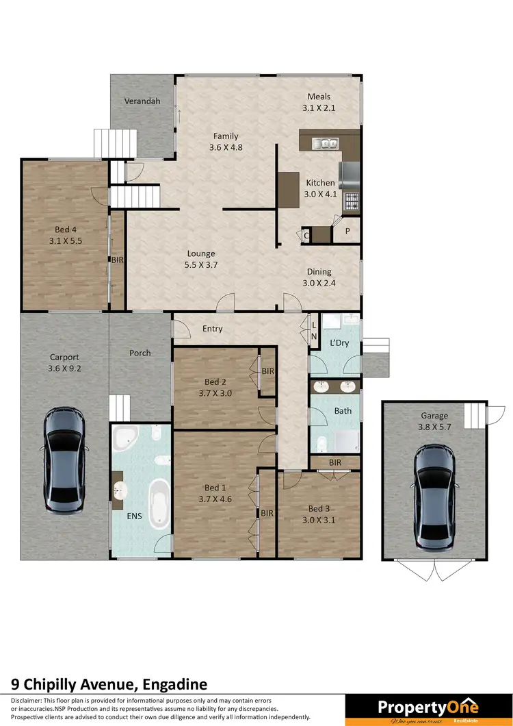 Floorplan of Homely house listing, 9 Chipilly Avenue, Engadine NSW 2233