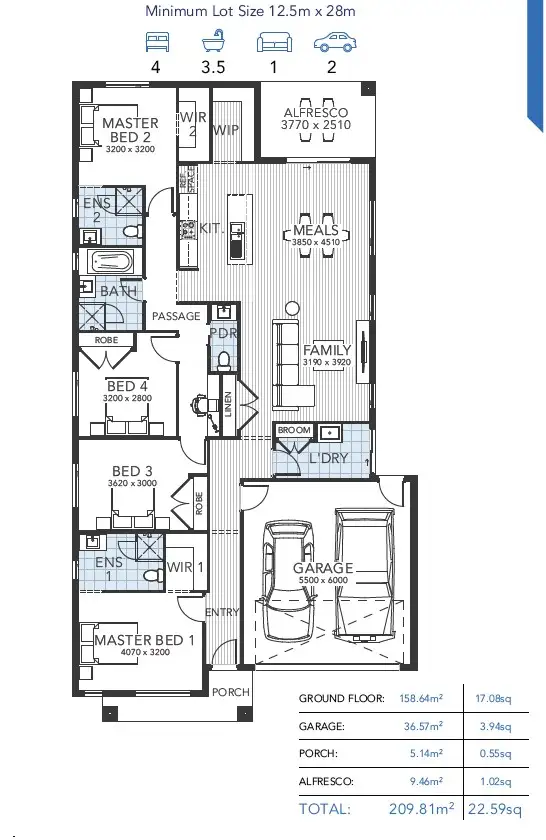 Floorplan of Homely house listing, Lot 1xx Ballan Road, Manor Lakes VIC 3024