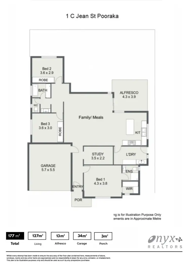 Floorplan of Homely house listing, 1C Jean Street, Pooraka SA 5095