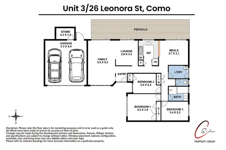 Floorplan of Homely unit listing, 3/26 Leonora Street, Como WA 6152