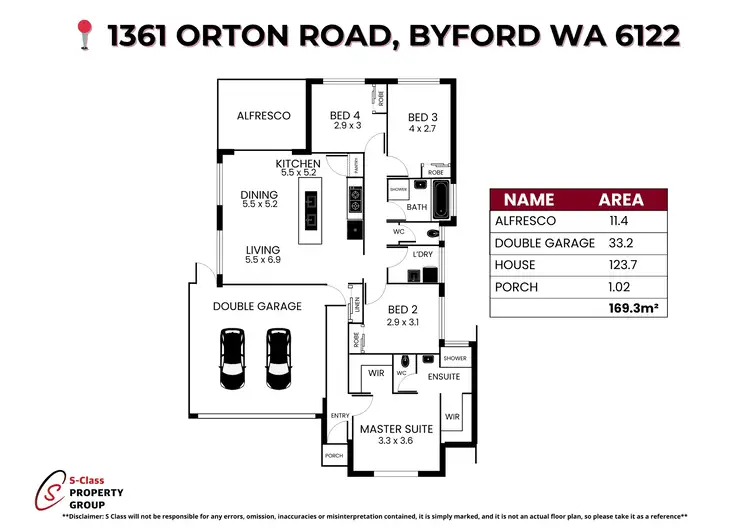 Floorplan of Homely house listing, 1361 Orton Road, Byford WA 6122