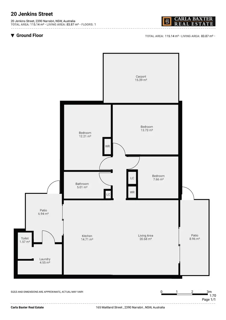 Floorplan of Homely house listing, 20 Jenkins Street, Narrabri NSW 2390
