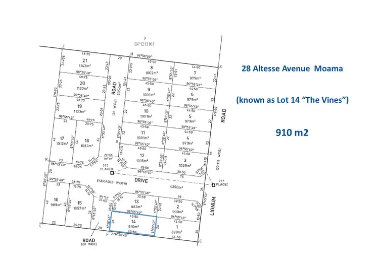 Floorplan of Homely land listing, 28 Altesse Avenue, Moama NSW 2731