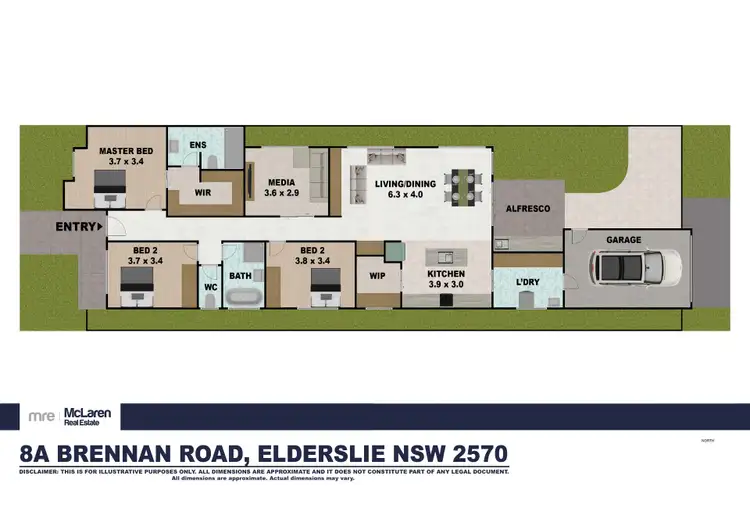 Floorplan of Homely house listing, 8A Brennan Road, Elderslie NSW 2570