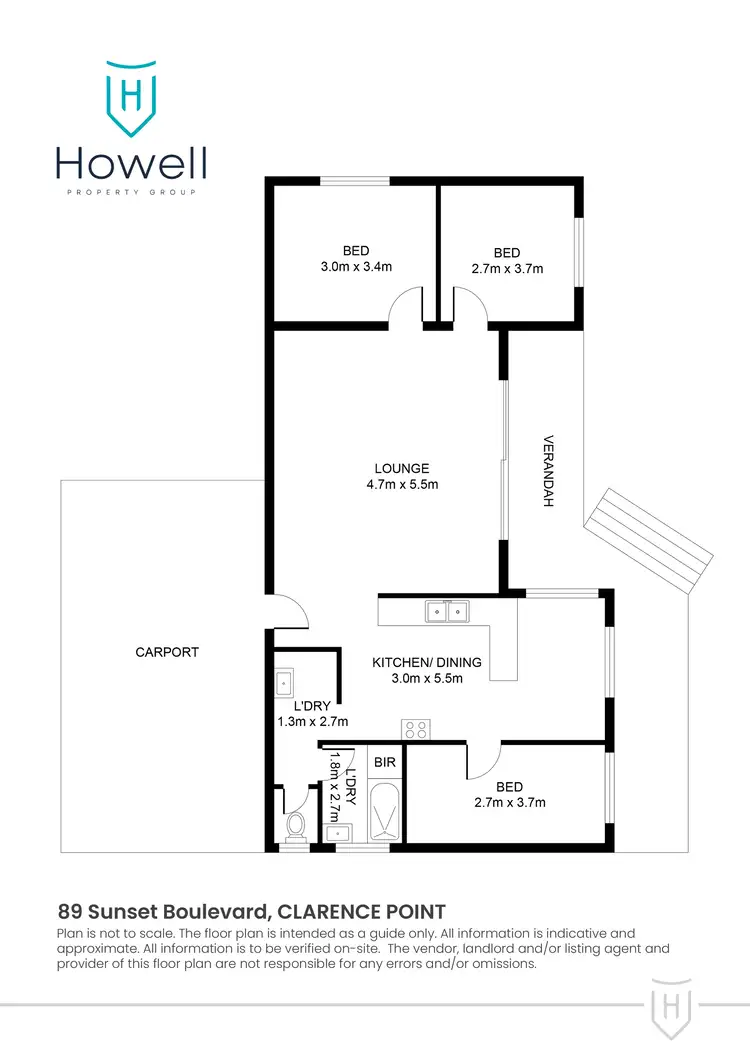 Floorplan of Homely house listing, 89 Sunset Boulevard, Clarence Point TAS 7270