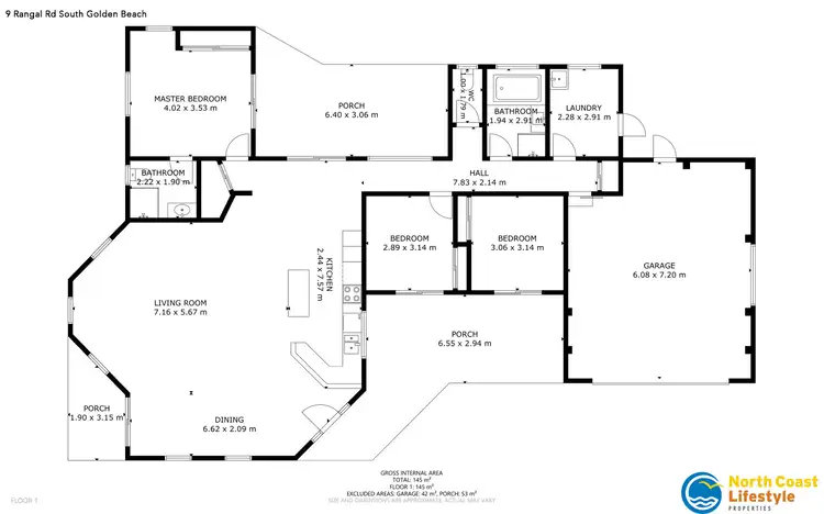Floorplan of Homely house listing, 9 Rangal Road, Ocean Shores NSW 2483