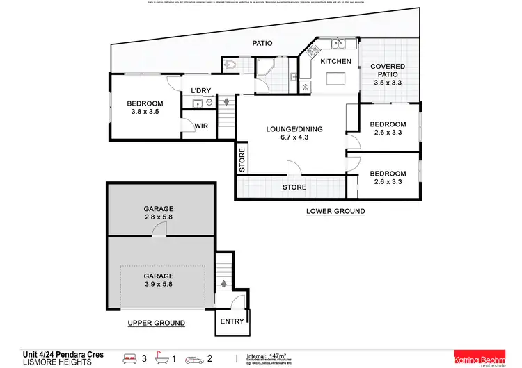 Floorplan of Homely unit listing, 4/24 Pendara Crescent, Lismore Heights NSW 2480